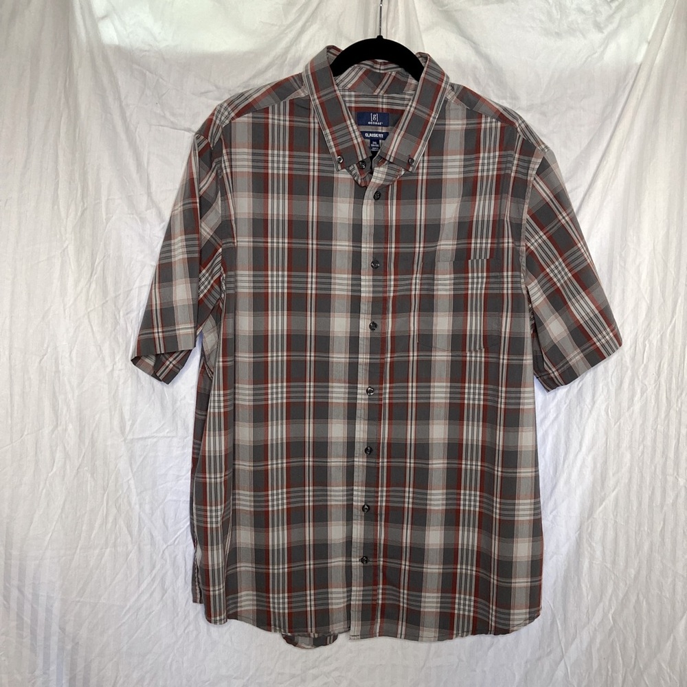 Men's George Oxford short sleeve shirt size 2XL